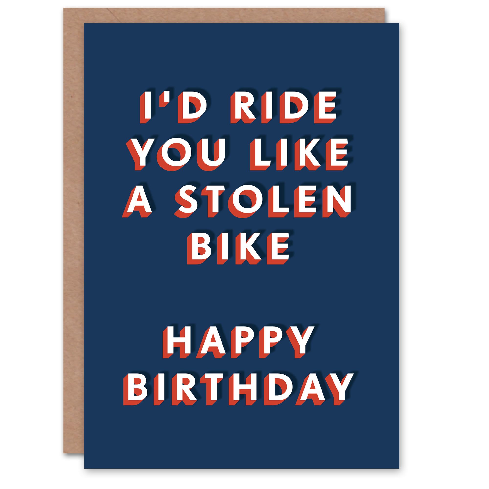 Artery8 Men's Birthday Card - Humour Joke Greeting Card - Navy