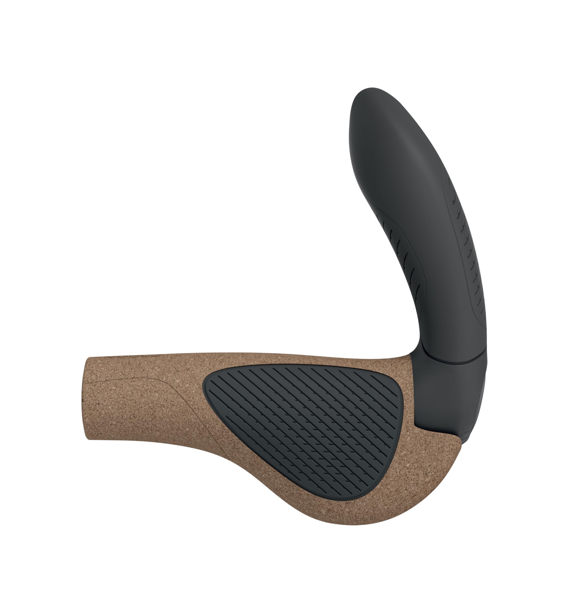 Ergon GP4 EVO Fahrradgriffe mit eingebauten Lenkerenden, Biokork, groß