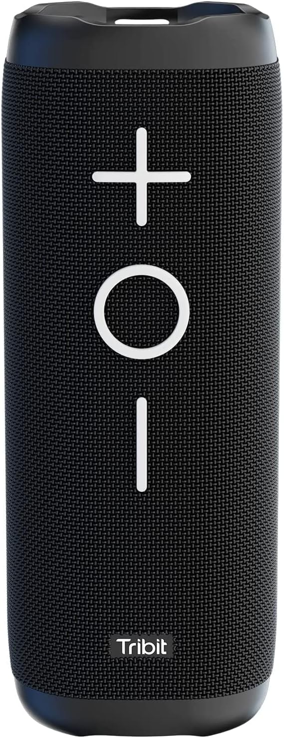 Tribit Bluetooth Speakers, StormBox 24W Portable Bluetooth Speakers, 360° Full Surround Sound, Extended XBass, Wireless Dual Pairing, IPX7 Waterproof, 20 Hours Runtime Speaker-The Telegraph's Choice