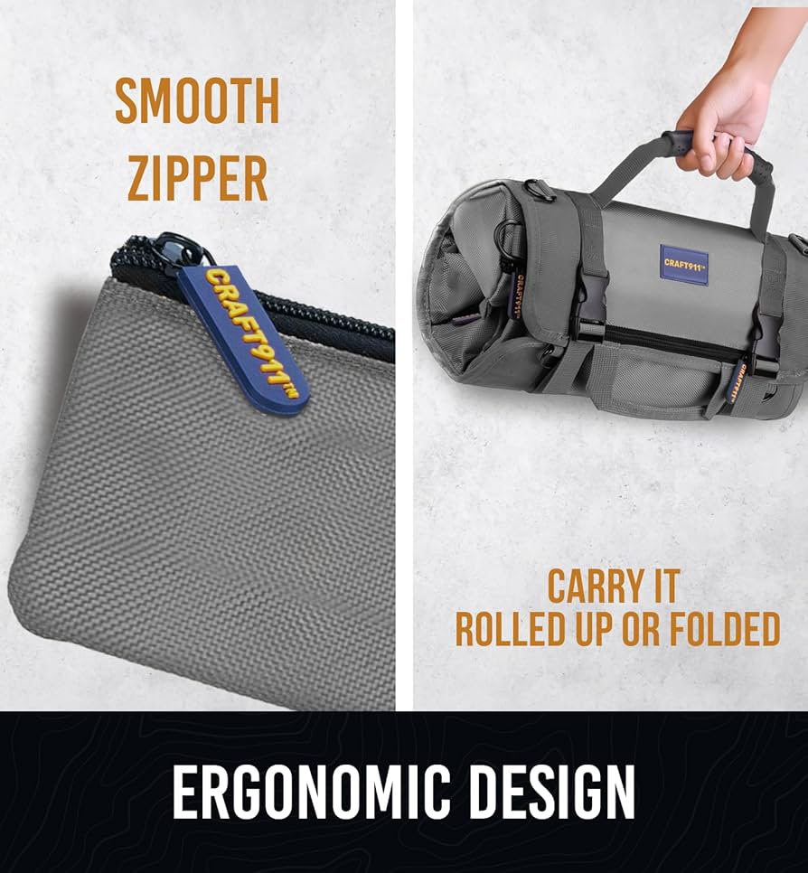 CRAFT911 Durable Tool Bag Organizers w/Detachable 6 Tool