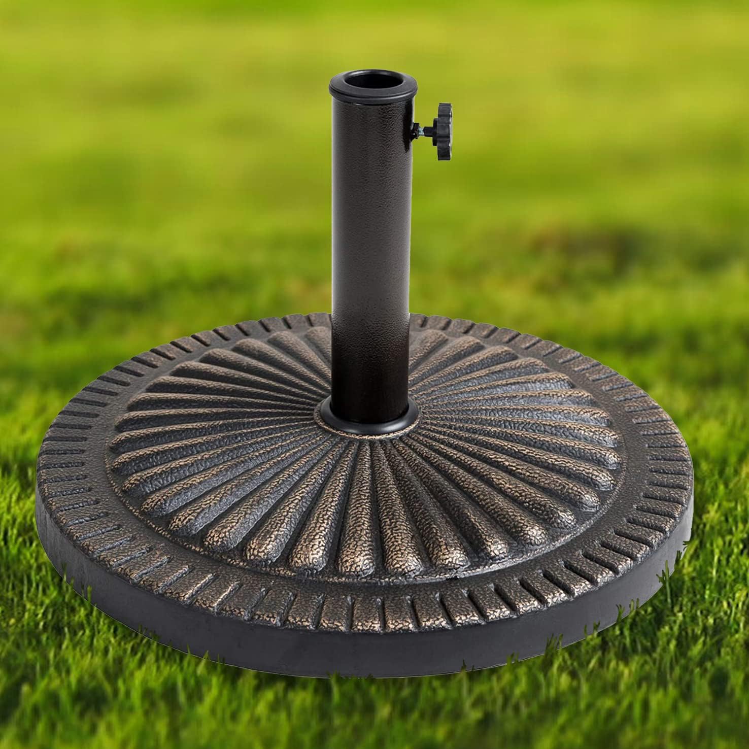 UR CHOICE 14kg Durable Cast Iron Parasol Base Heavy Duty Garden Patio