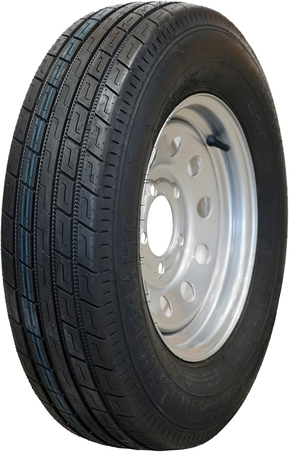 Trailquest 175/80R13 Radial Trailer Tire and Wheel Assembly - Load Range C (6 Ply) - 5 Lug 5x4.5 Bolt Pattern - Mounted - For RV, Utility and Boat Trailers
