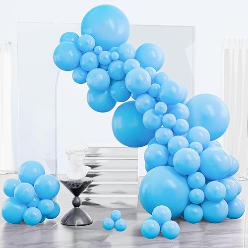 Miniatura 31 de PartyWoo Kit de arco de globos verde salvia, guirnalda de 152 piezas de diferentes tamaños de 18, 12, 10, 5 pulgadas, globos bohemios de confeti