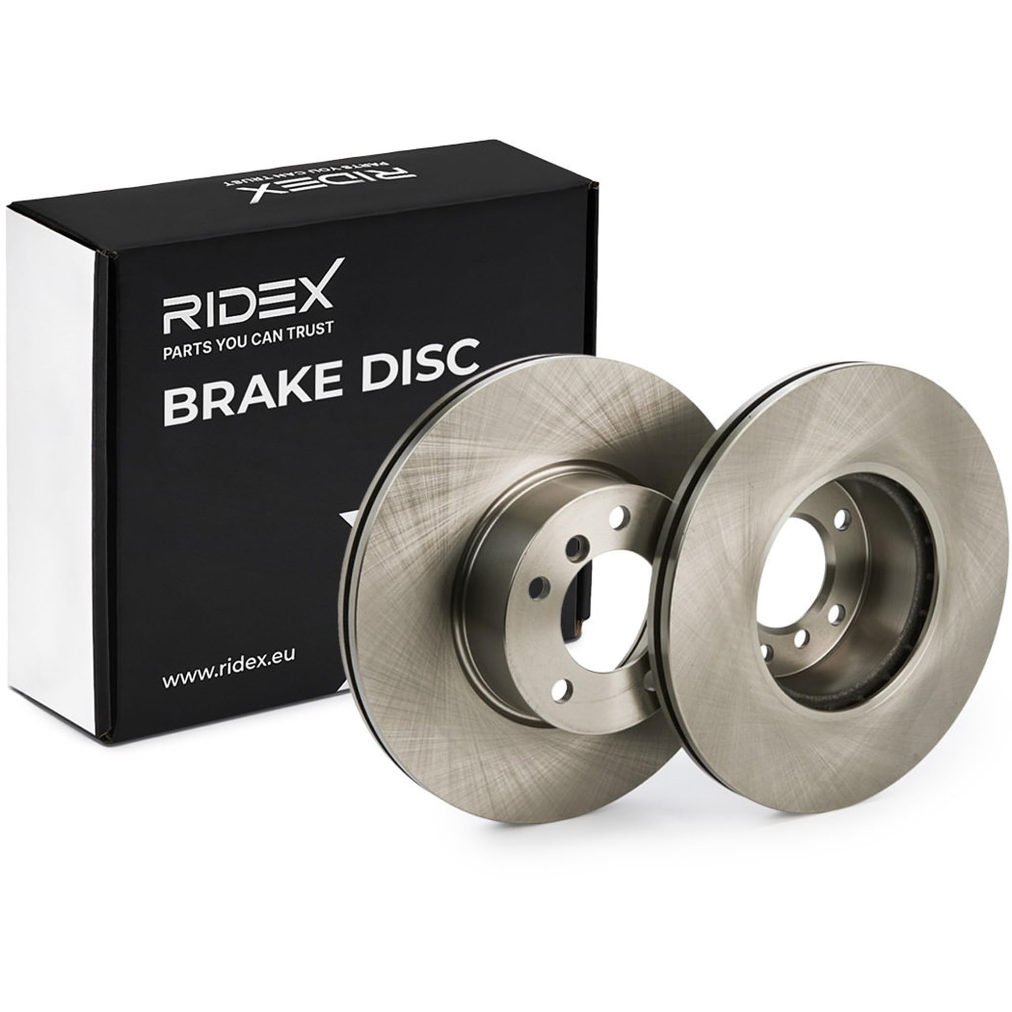 RIDEX 82B0273 2x Disco freno Anteriore senza viti/bulloni Compatibilità con BMW 3 Sedan E90