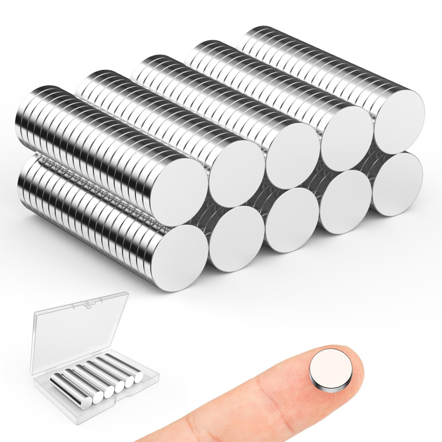 Small Magnets for Crafts, 10x3 mm Round Magnets 100 Pack — Amazon image 17