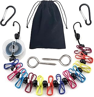 Portable Travel Clothesline with Line Winder Camping Clothesline for Indoor Outdoor Cruise Clothes line RV Clothes line Hotel Laundry line