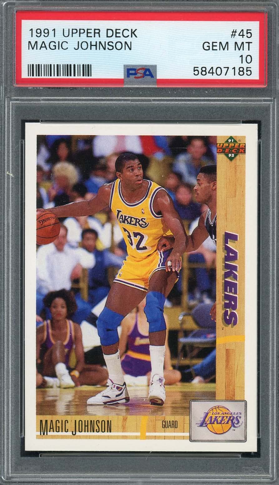 【Magic Johnson】PSA10 Express Lane Gold Amazon.com: Magic Johnson 1991 Upper Deck Basketball Card #45