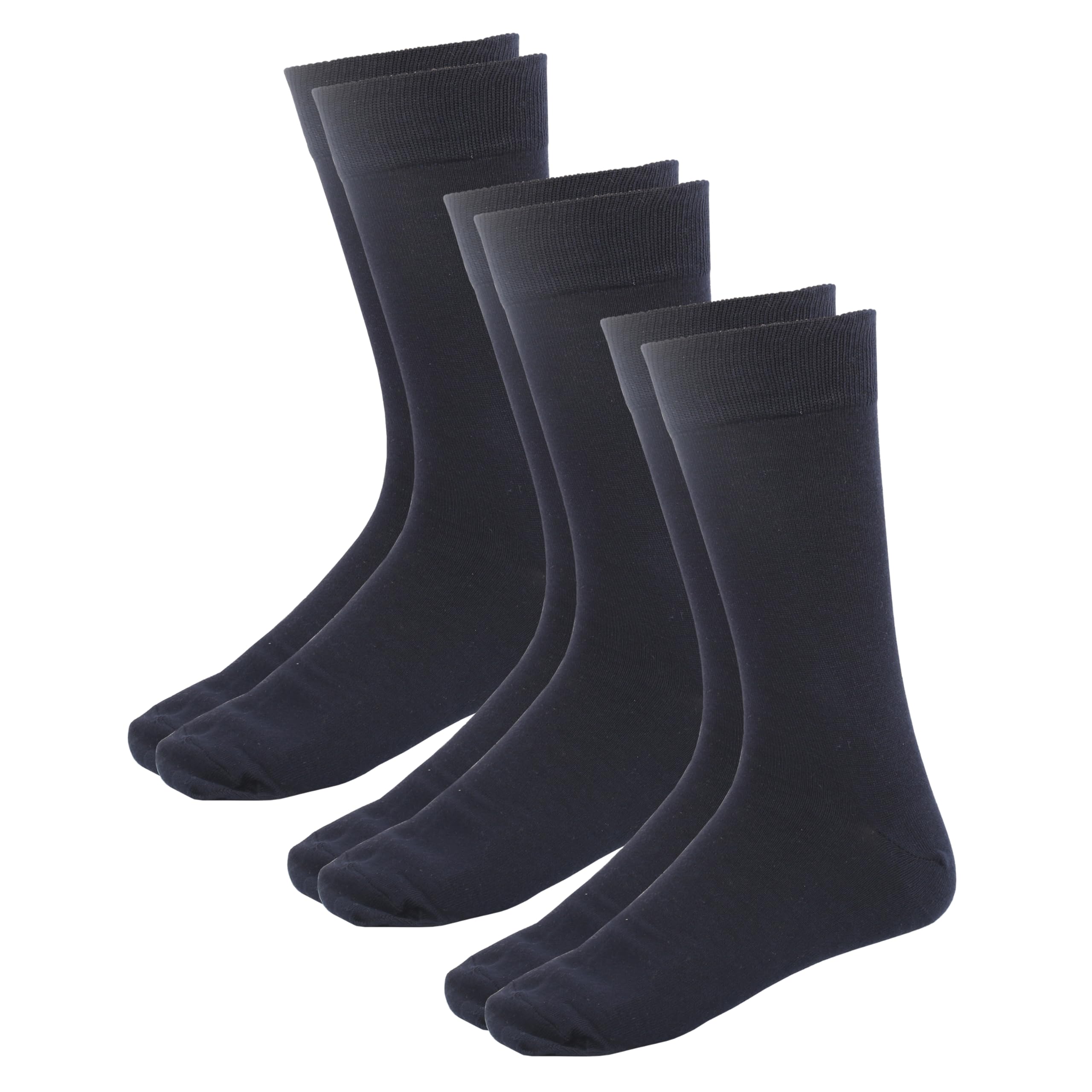 - Men Cotton Dress Socks Soft Comfortable Durable Breathable 3 Pack Navy Blue., Navy Blue