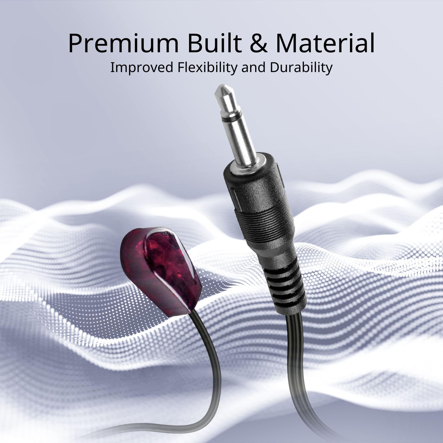 TNP Dual IR Emitter Cable, 10 ft 3.5mm Extender for AV Receivers and TVs | Infrared Blaster Extension Cable with 2 Stick-On Eyes for Cable Boxes, Xbox One and Hidden Home Theater Devices