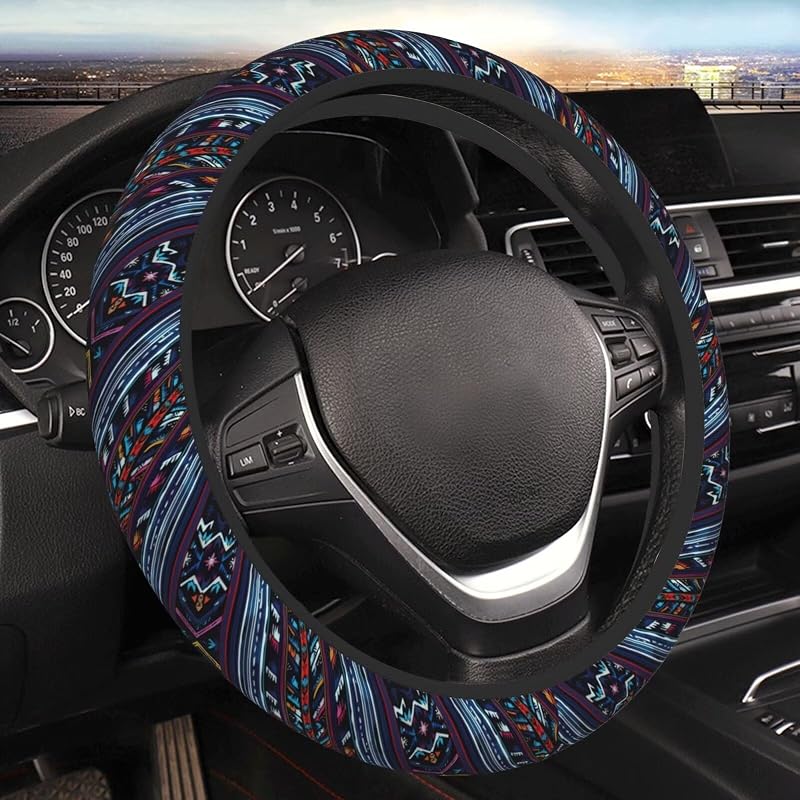 Capa para Volante MAGIFUN Azul Southwest em Poliéster para Carros, SUVs, Sedãs e Vans – 38,1 cm