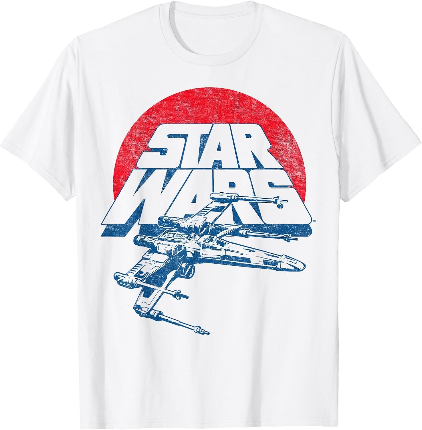 Star Wars Boys' Vintage Inspired X-Wing Fighter T-Shirt, Light