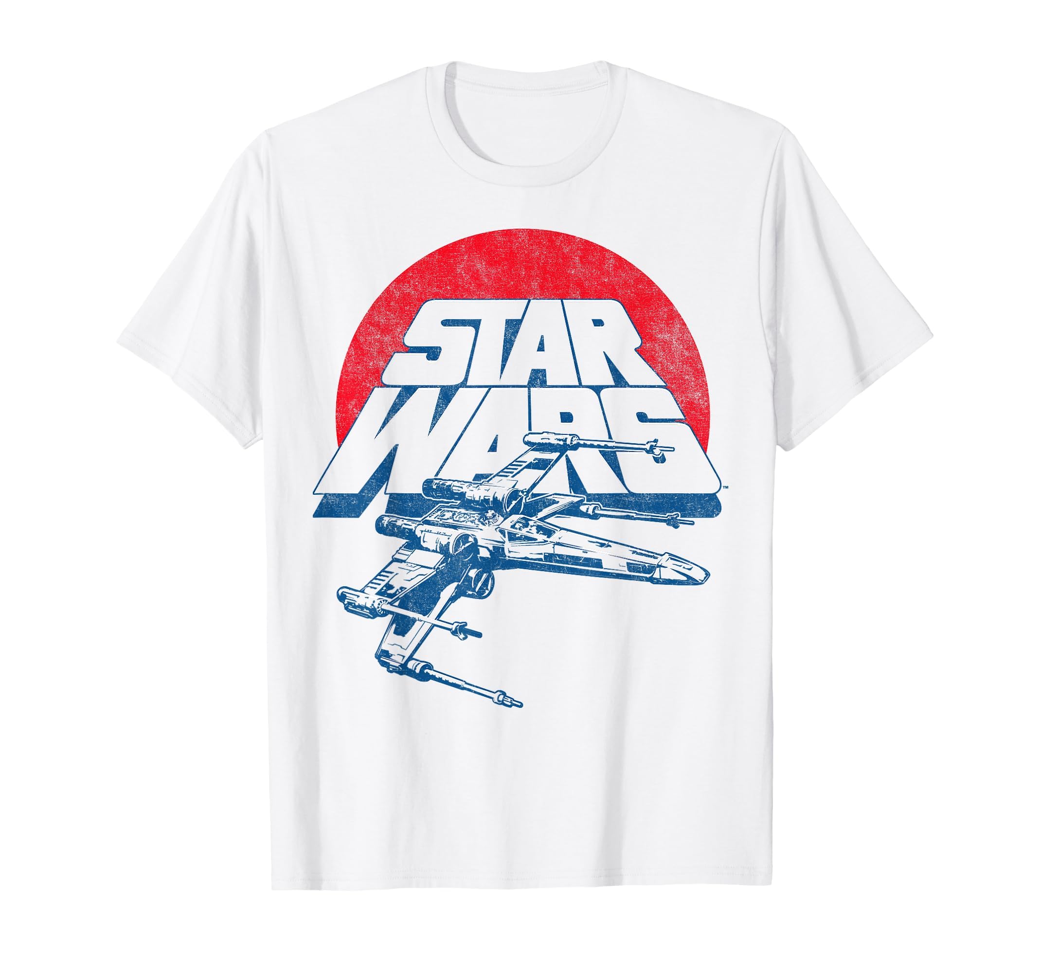 Star Wars Vintage Inspired Classic Logo, X-Wing Fighter Boy's T-shirt