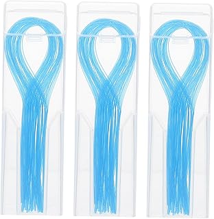 PLAFOPE 150Pcs Fio Suportes Fio Glide Flossers Para Aparelho Super Fio Cola Fio Threaders Fio Para Adultos Reutilizáveis Pontes Fio Nylon Guia