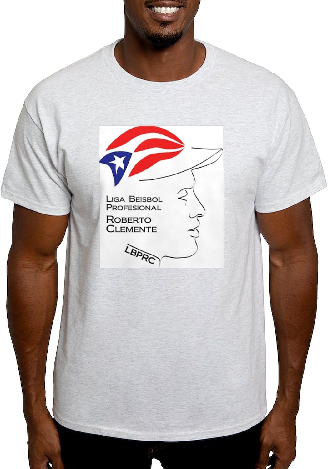 CafePress Liga Beisbol Profesional Roberto Clemente 2 T Shir Men's 100% Cotton, Classic Graphic White T-Shirt