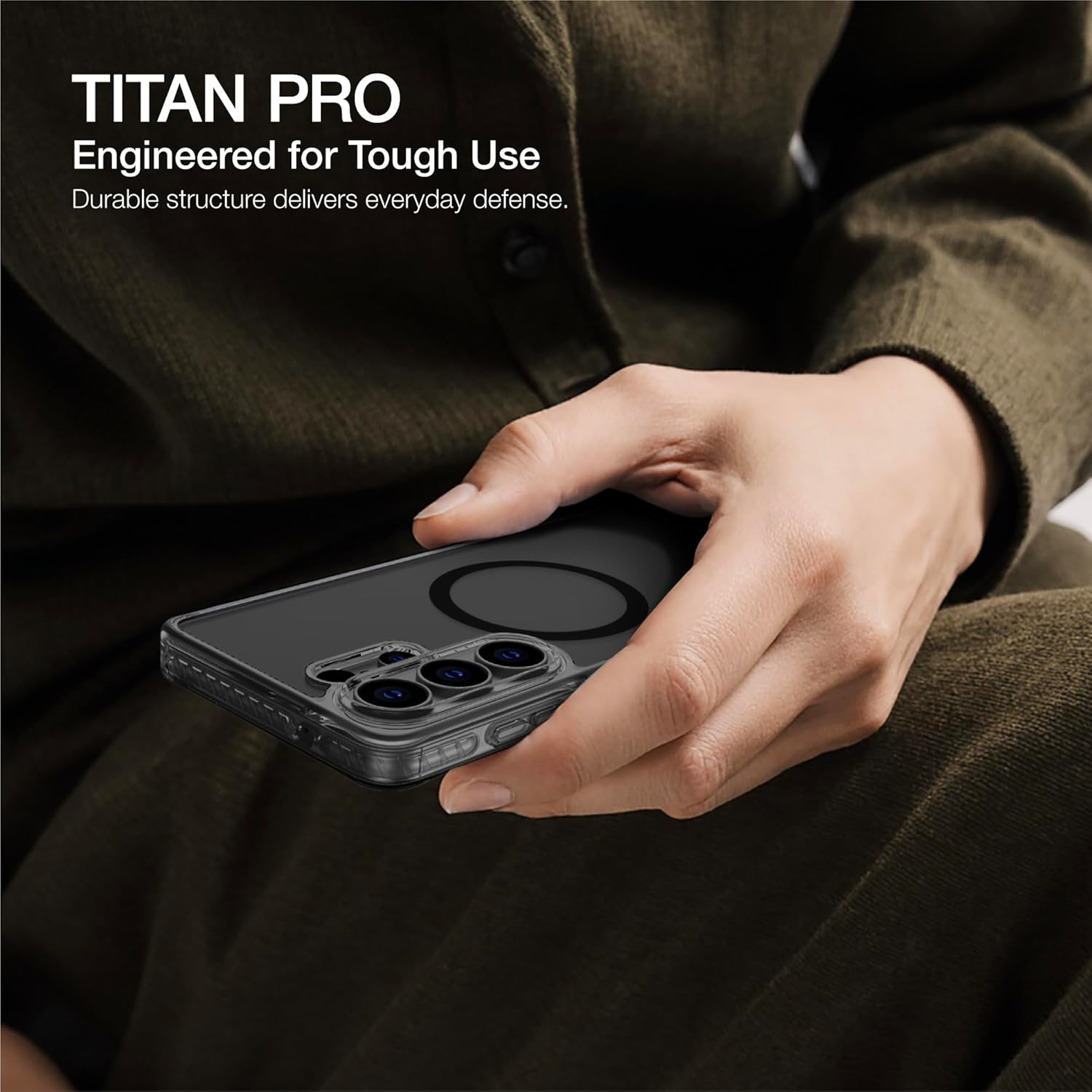 AMAZINGthing for Galaxy S26 Ultra [Titan PRO] Case Designed for MagSafe, 12FT Drop Proof with X-Cushion PRO 7, Anti-Yellowing, Mohs 2.0H Scratch Resistant, Raised Camera Protection, Black