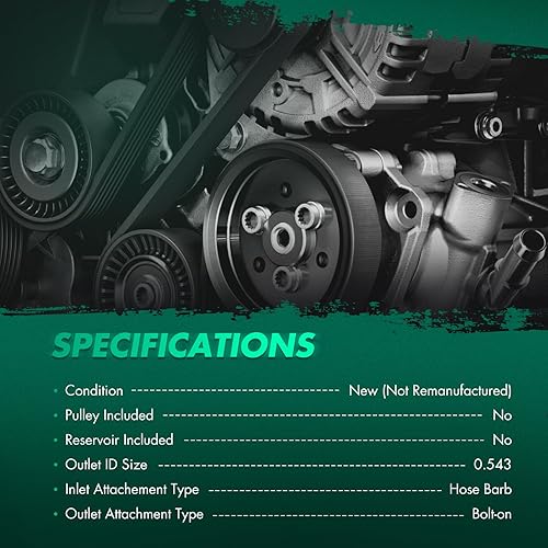 Miniatura 791 de SCITOO Bomba de dirección asistida compatible para 2005 para Saab 9-2X 2.0L, 2006 para Saab 9-2X 2.5L, 2004-2005 para Subaru Impreza 2.0L, 21-5396