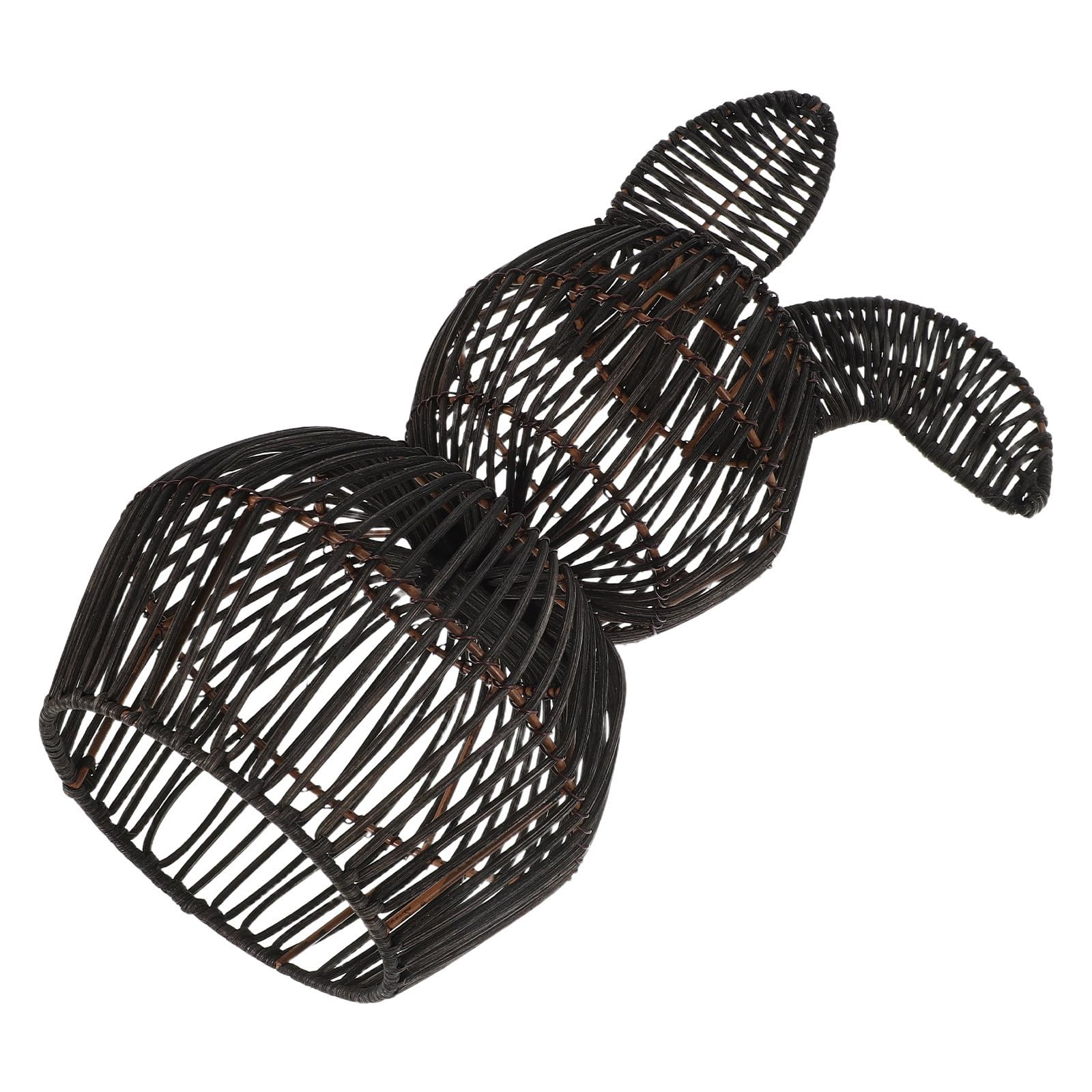 Coniglietto Intrecciato Leggero Decorazione Pasquale in Rattan Marrone e Facile da Assemblare Decorazioni Primaverili Artigianali per Tavolo e Camera da Letto