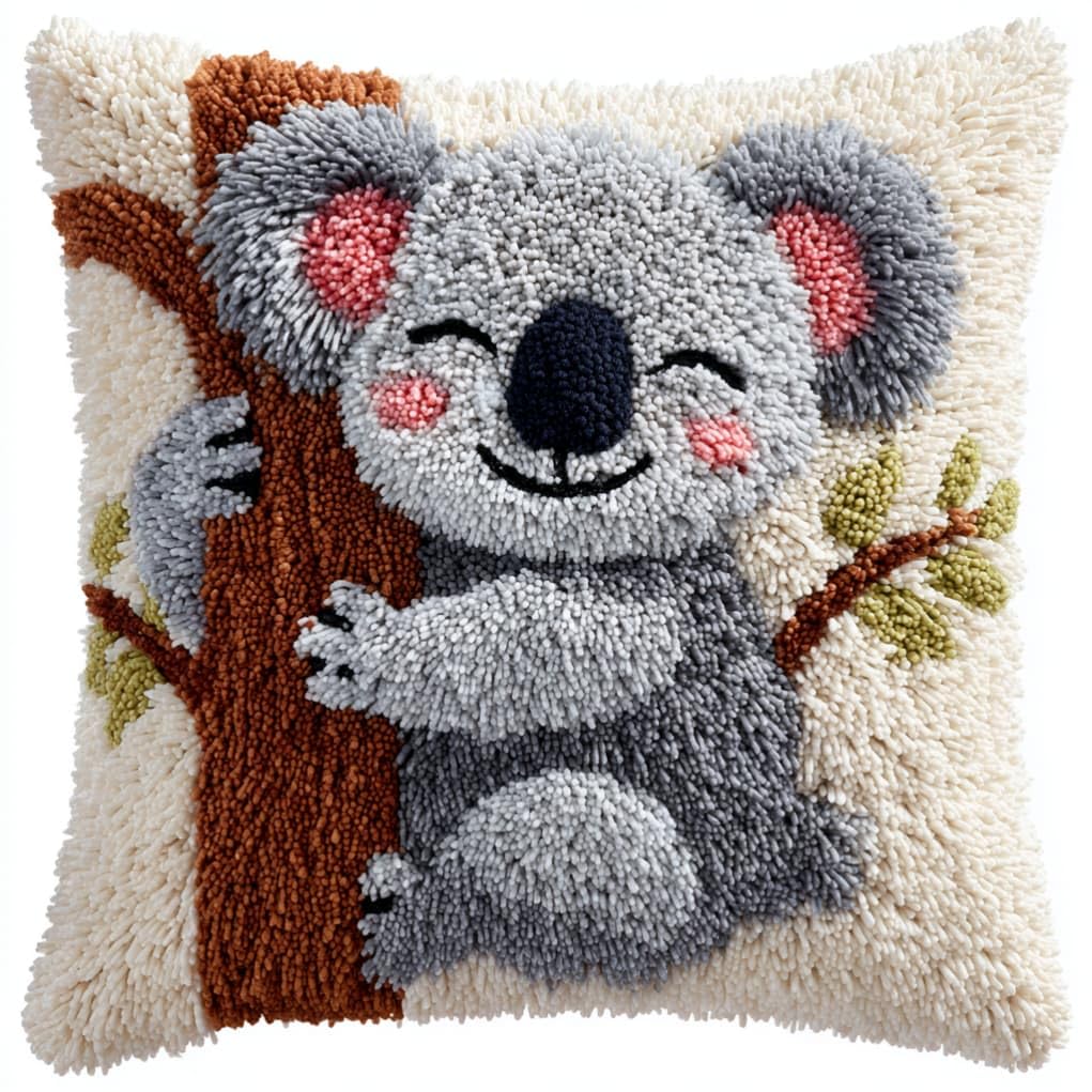 kitphoenix DIY Latch Hook Kits Koala Latch Hook Kit 43Cmx43Cm