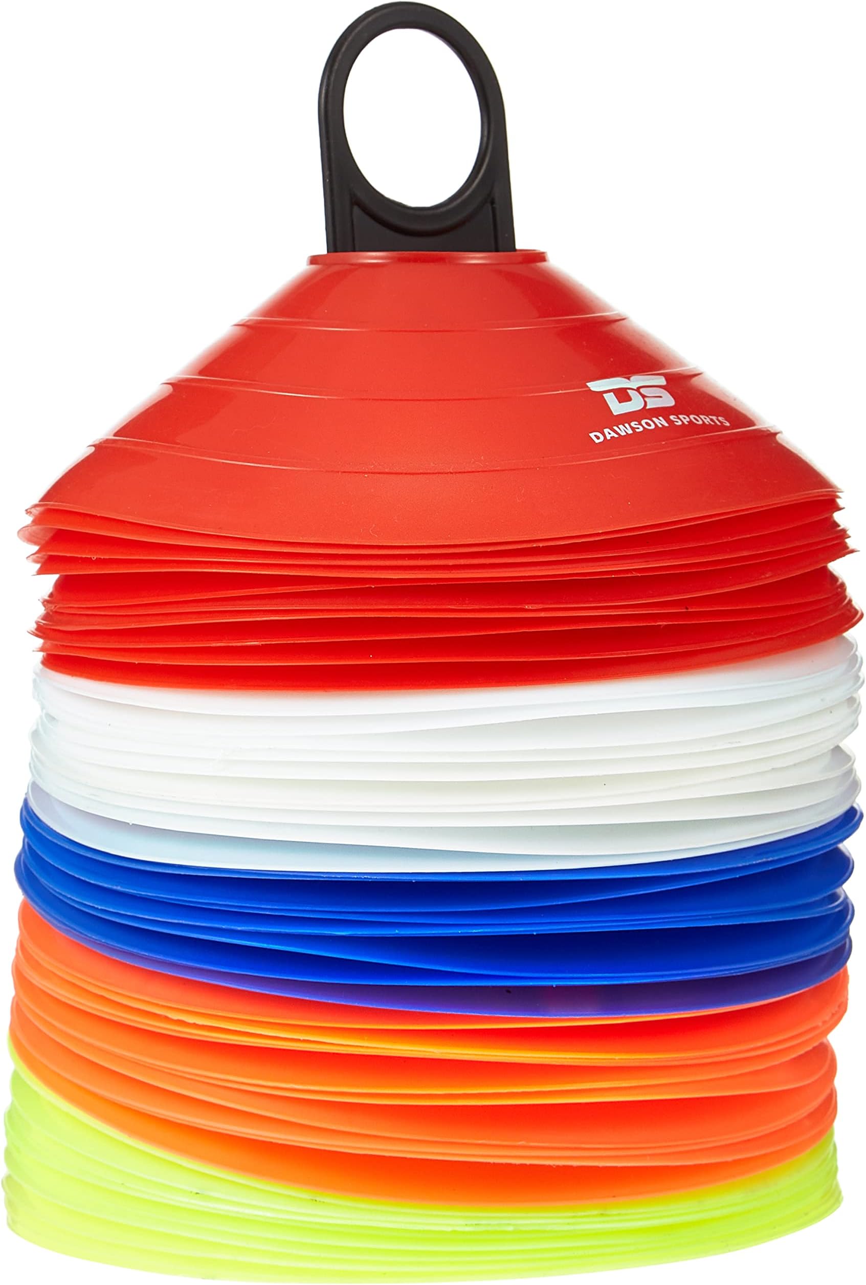 DAWSON SPORTS Unisex Adult 4120 Cone Marker, Multi- Colour, 10x15x1, Set of 50