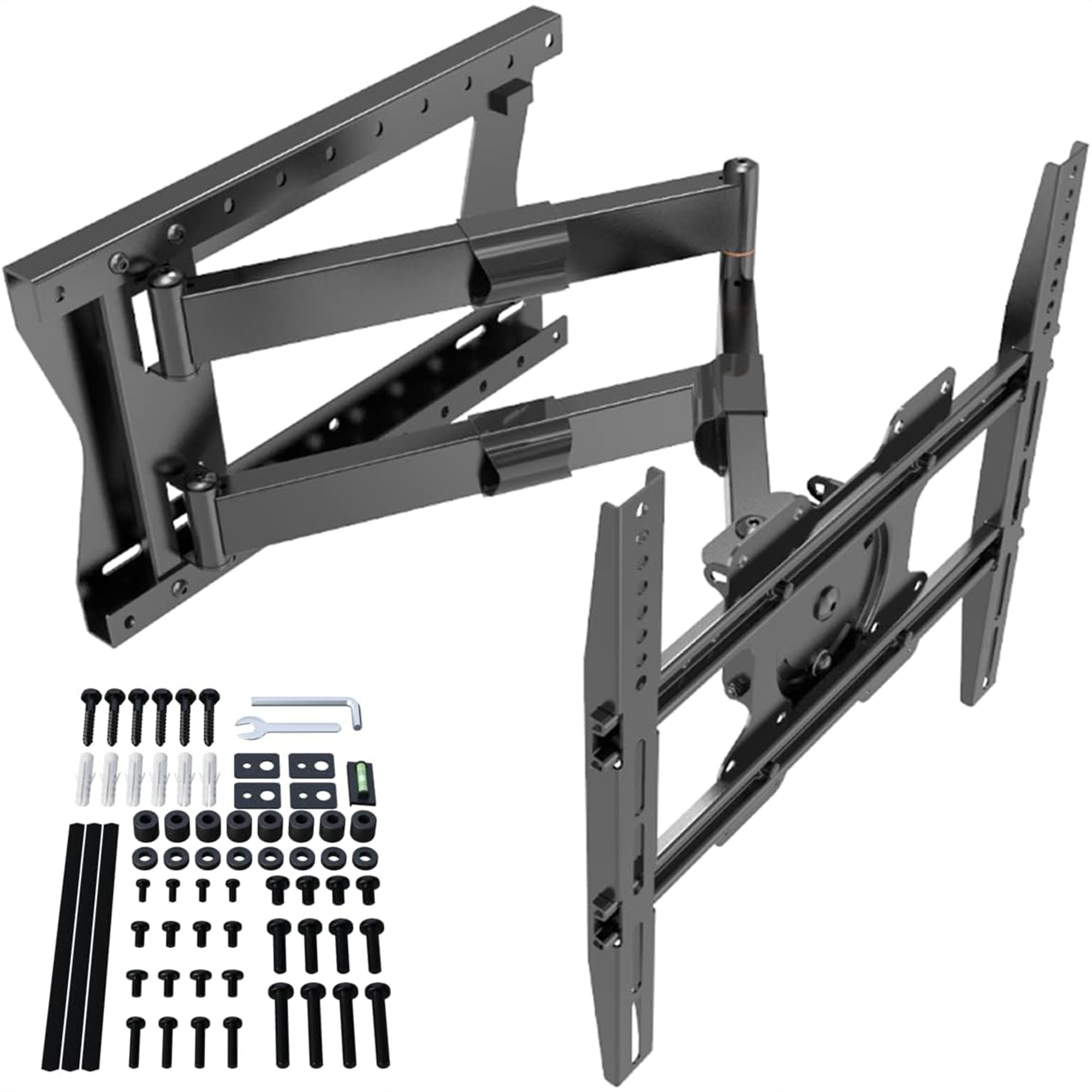 XTRARM TiTon Flex 80 cm Supporto TV Parete per 27–85 Pollici – Braccio TV Estensibile fino a 80 cm, Girevole, Inclinabile e Rotazione, Portata 60 kg, VESA fino a 400x400 mm, Gestione Cavi Integrata