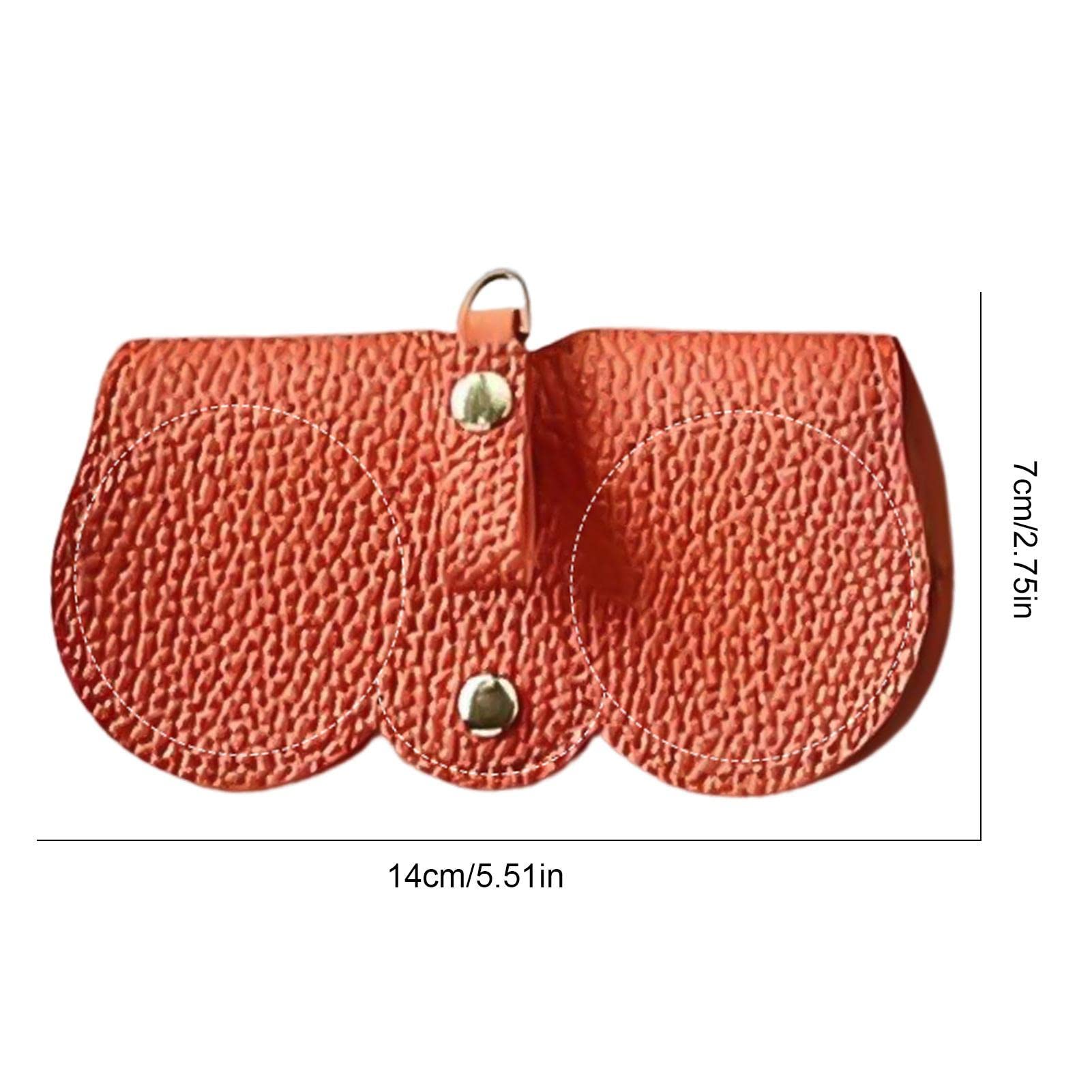 Eteslot Pochette Soleil, Etui Soleil. Étui À Lunettes, Porte-étui À Lunettes En Cuir Sac Soleil En Cuir Souple Portable Pochette Soleil Mince