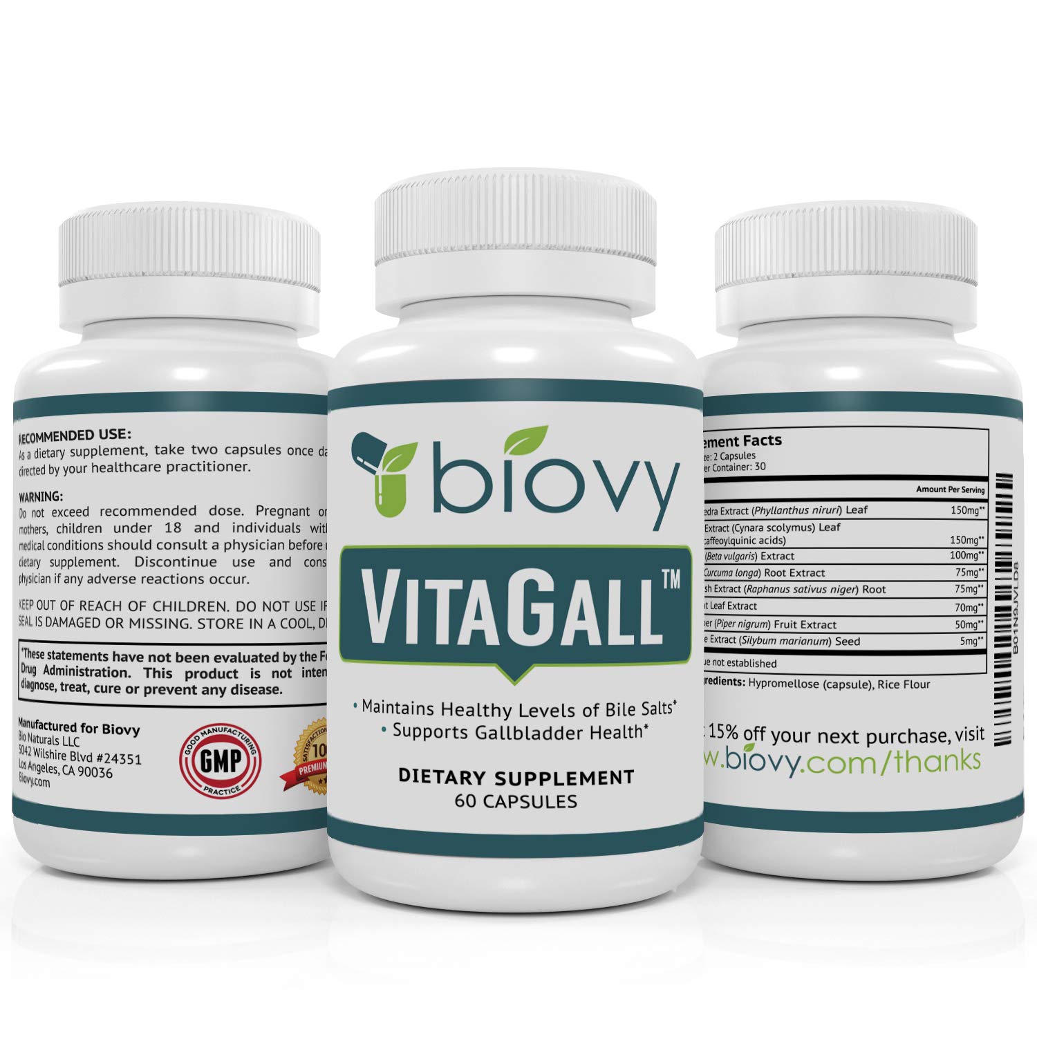 VitaGall™ Gallbladder Health Supplement by Biovy™ Natural