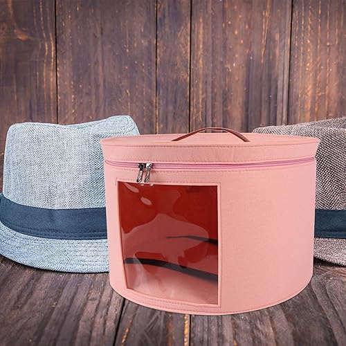 Miniatura 5 de KLKCMS Caja de almacenamiento para sombreros, plegable, apilable, portátil, para mujeres y hombres, cajas de viaje para sombreros de viaje, cajas de