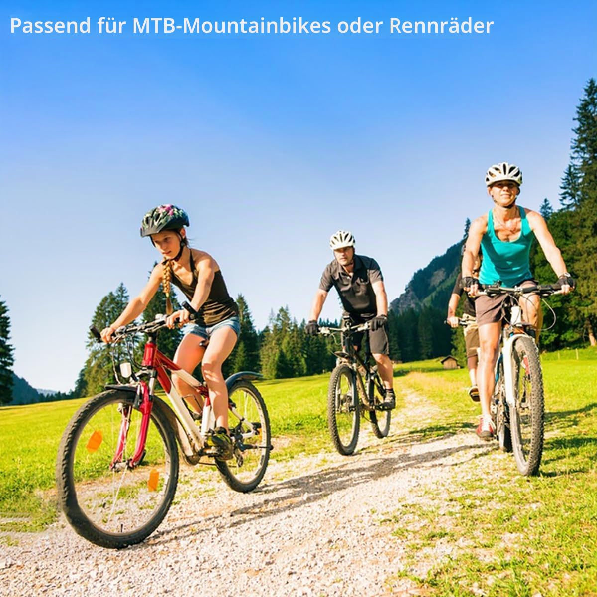 Fahrrad-Schaltzug-Set, 4 Stück Schaltzug und eine 2 m Fahrrad-Schaltzugaußenhülle, Fahrrad-Schaltzugdraht für Mountain- und MTB-Rennrad mit 2 kostenlosen O-Ringen, 4 Endhülsen und 4 Endkappen