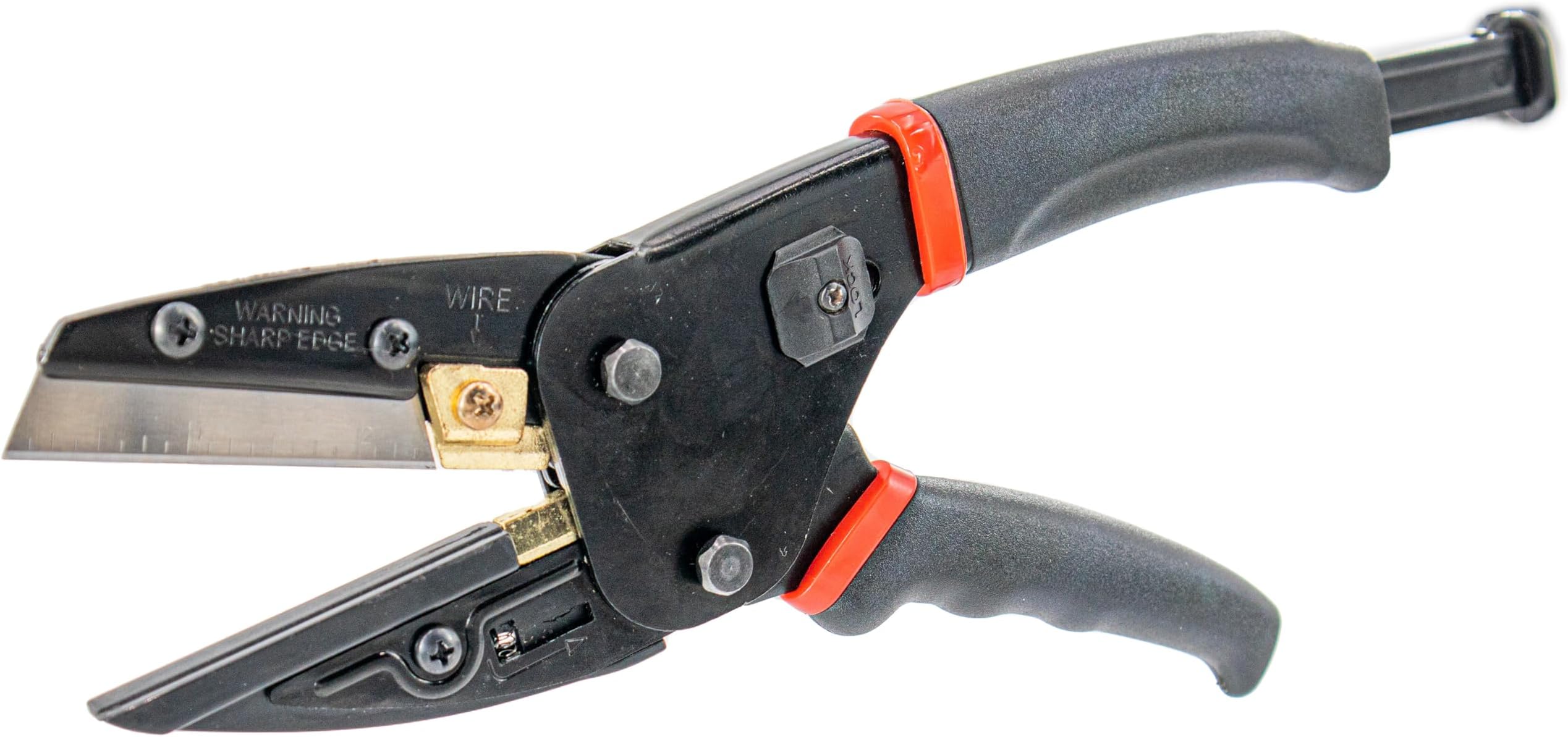 Heavy Duty 3 in 1 Power Multi Tool - Utility Scissors Shears, Pliers, & Wire Knife Cutter - Steel Blades, Safety Lock, Retractable Anvil for DIY, Craftsman Projects & and Gardening