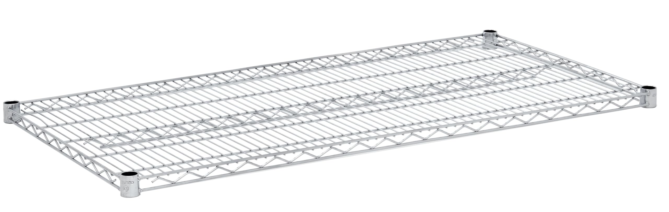 CenPro 24" x 60" Chrome Finish Metal NSF Wire Shelf for Shelving Units and Storage, (30V-076)