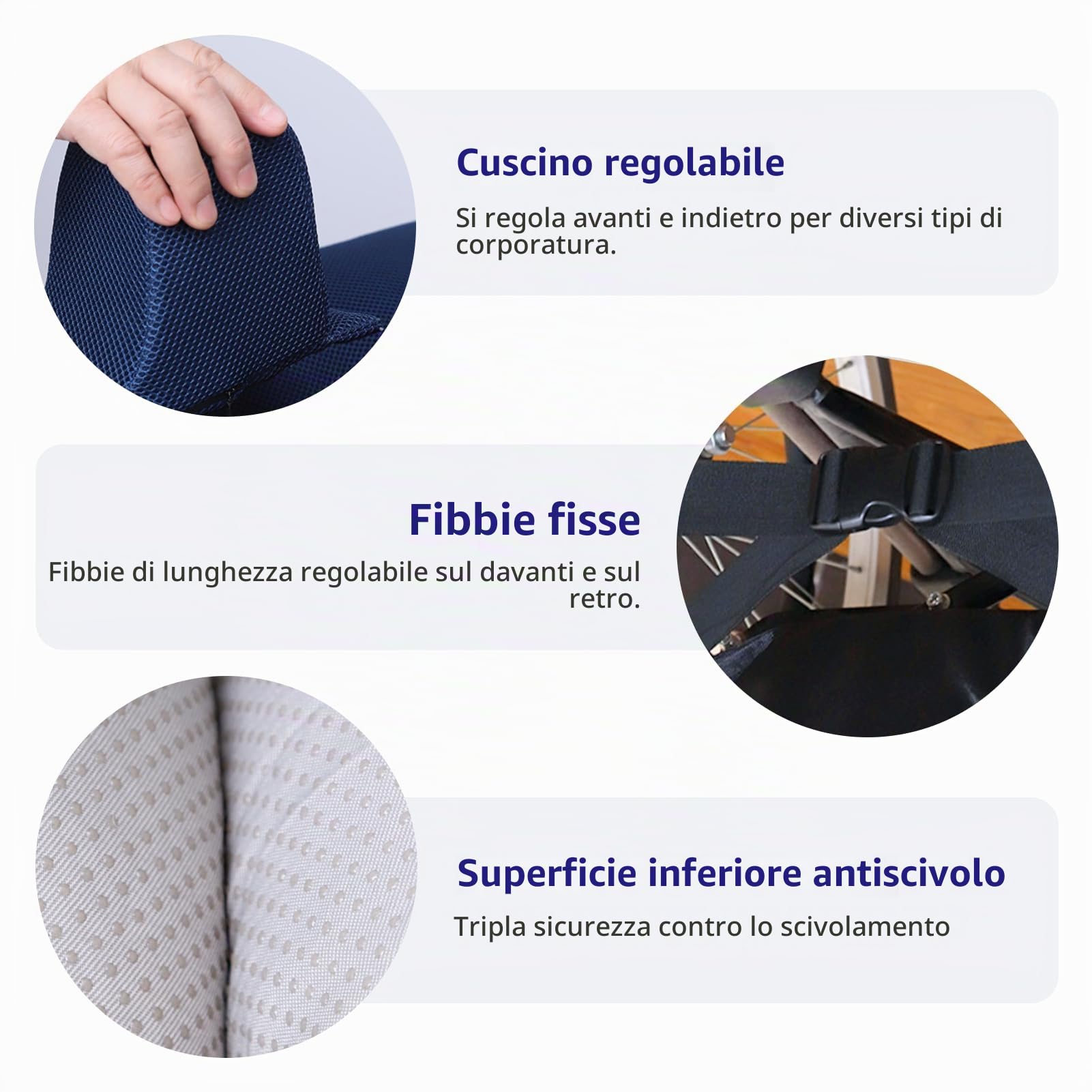LIROPAU Cuscino antiscivolo per sedia a rotelle, cuscino per sedia a rotelle per anziani, con cuneo e cintura di sicurezza, sfoderabile, traspirante, per emorroidi, sciatica, piaghe da decubito e