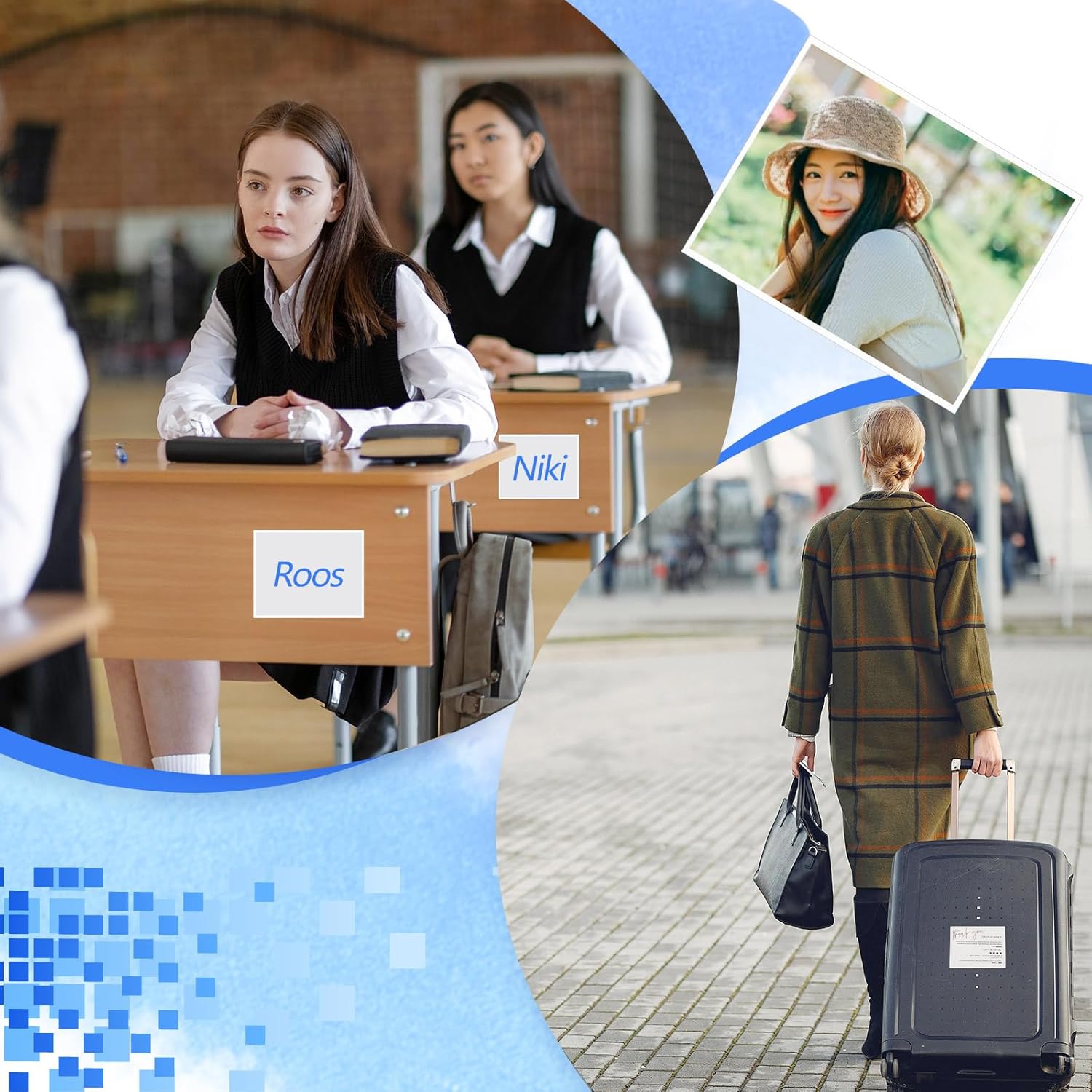 100 Pcs Self Adhesive Display Pockets 8.5 x 11 Inch Paper Sleeves Wall Protectors, and Door Communication Clear Adhesive Sheet Protector for School Index Cards Labels Storage Bin Cabinets Supplies