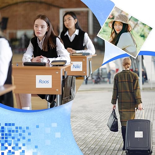 Miniatura 6 de 100 bolsillos autoadhesivos para exhibición, fundas de papel de 8.5 x 11 pulgadas, protectores de pared y comunicaciones de puerta, protector de