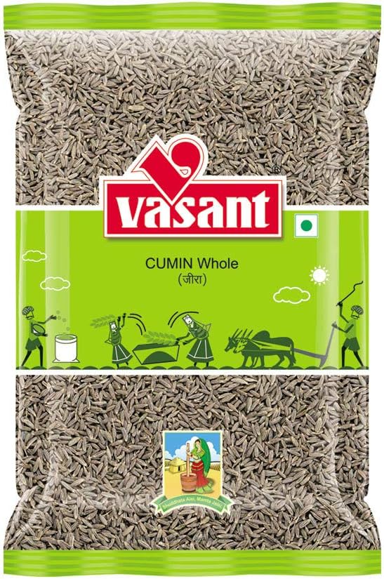 VASANT Cumin Seeds (Whole Jeera) 400Gm | Premium Jeera | Hygienically Packed | Jiru | 100% Natural, No Added Colors or Preservatives | Pack of 1