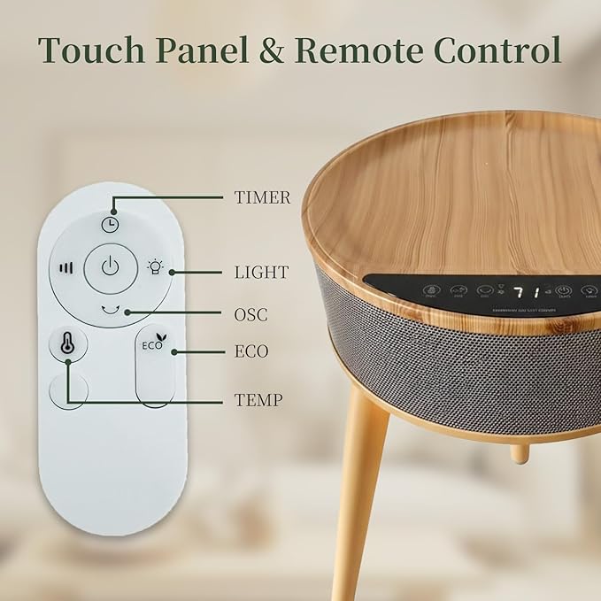 Calefactor Eléctrico Portátil Cerámico PTC 1500W con Control Remoto miniatura 7
