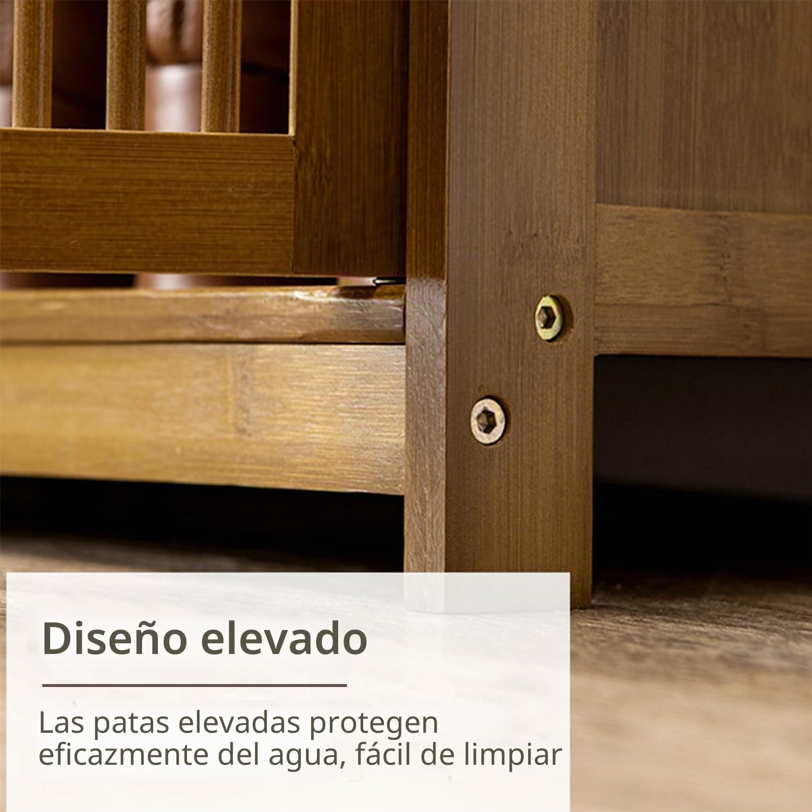 unho Zapatero de Bambú para Pasillo: Zapatero con Estantes y Cajón de Diseño Oriental Mueble Madera para Entrada Recibidor
