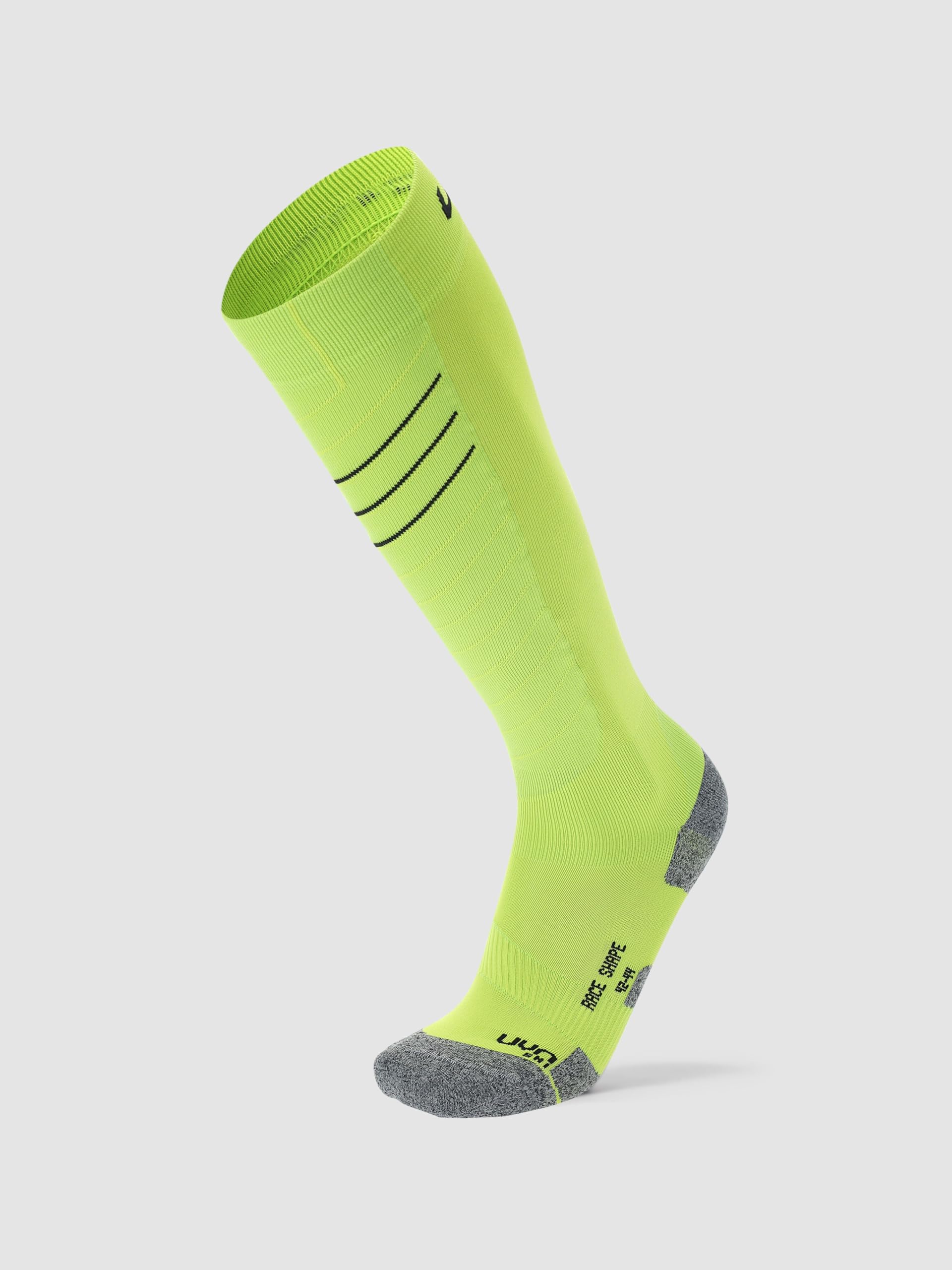 UYN S100121 SKI RACE SHAPE Socks Men's Limes 38
