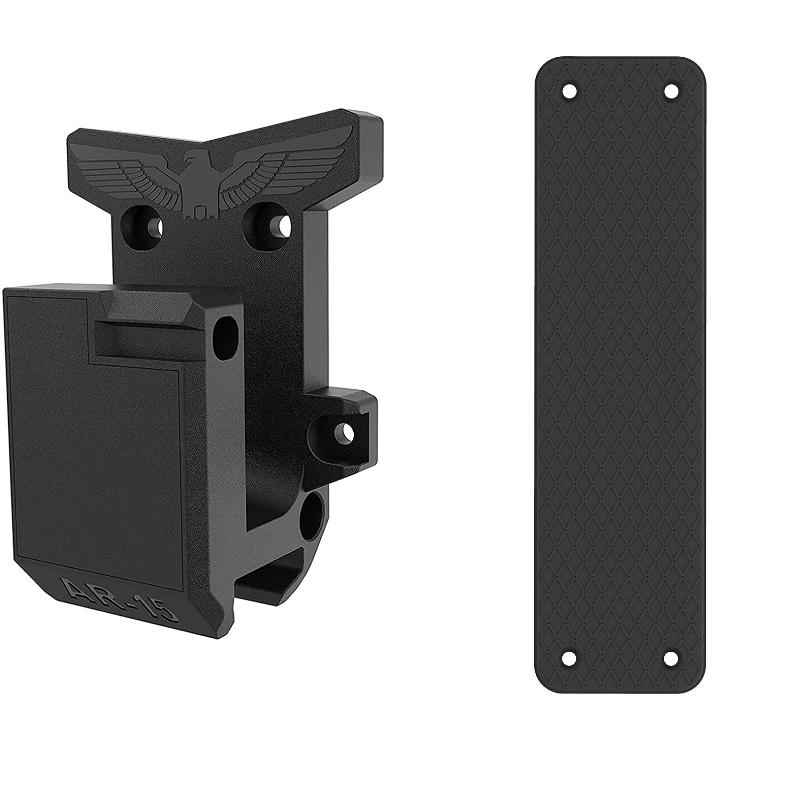 AR15 Wall Mount, Gun Rack with Absolutely Strong and Solid PA Material& Magnetic Ammunition Holder, Gun Magnet Double Sided,Gun Magazine Storage/Organizer in Shelf, Cabinet, Locker, Vault, Desk,Door