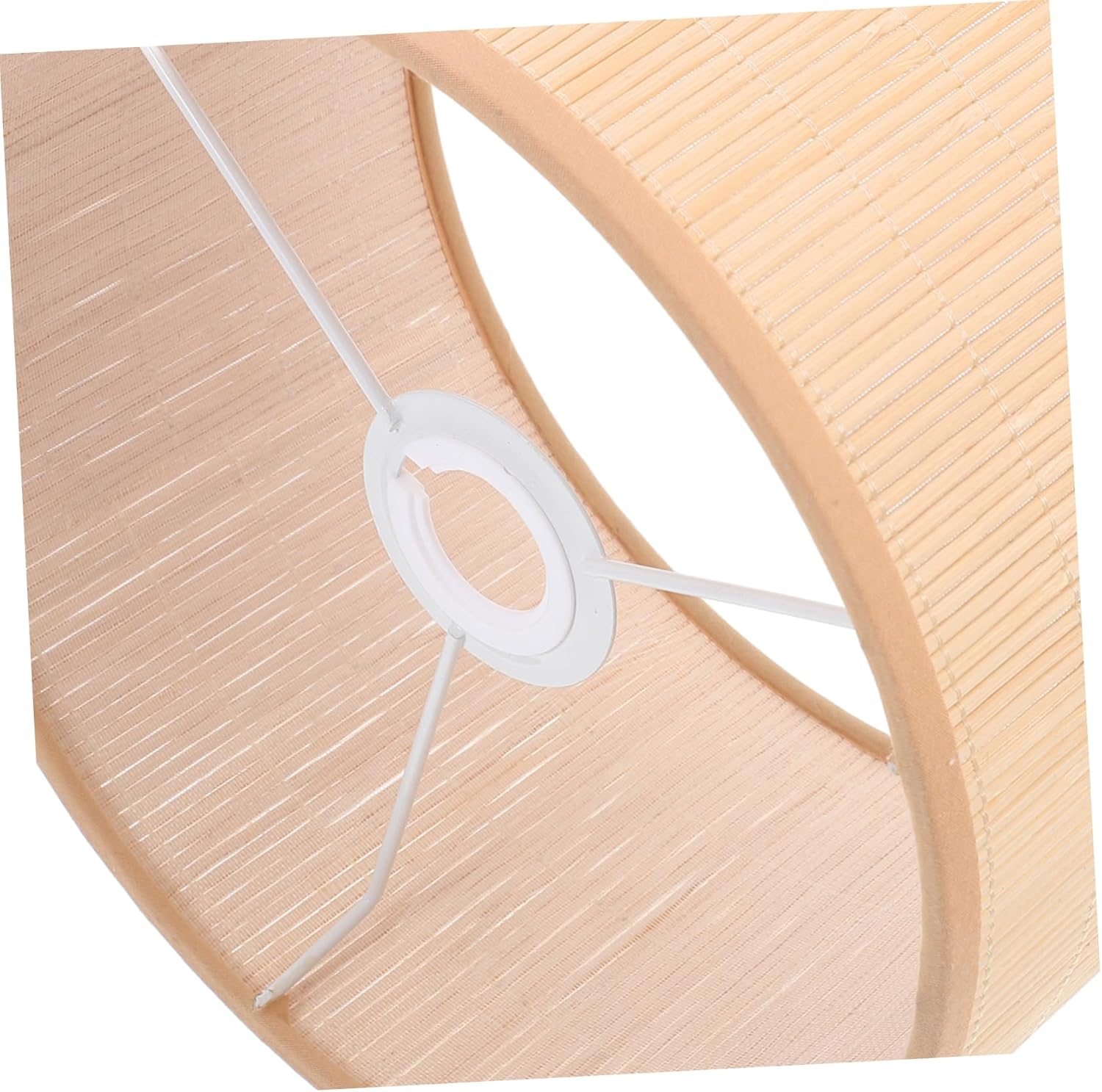 Amosfun Rustic Pendant Light Lampshade Hand-woven Ceiling Cover for Bulbs Lightweight Easy to Install Decorative Drum Shade for Home