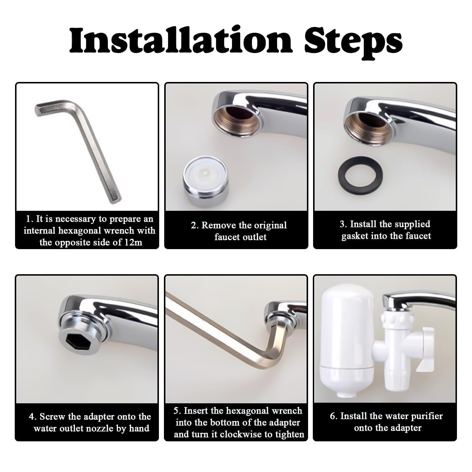 Adapter do kranu z mieszaczem M18.5 - M22 dla Ikea, Grohe, Neoperl Tj, filtr Brita, metalowe złącze do podłączenia napowietrzaczy