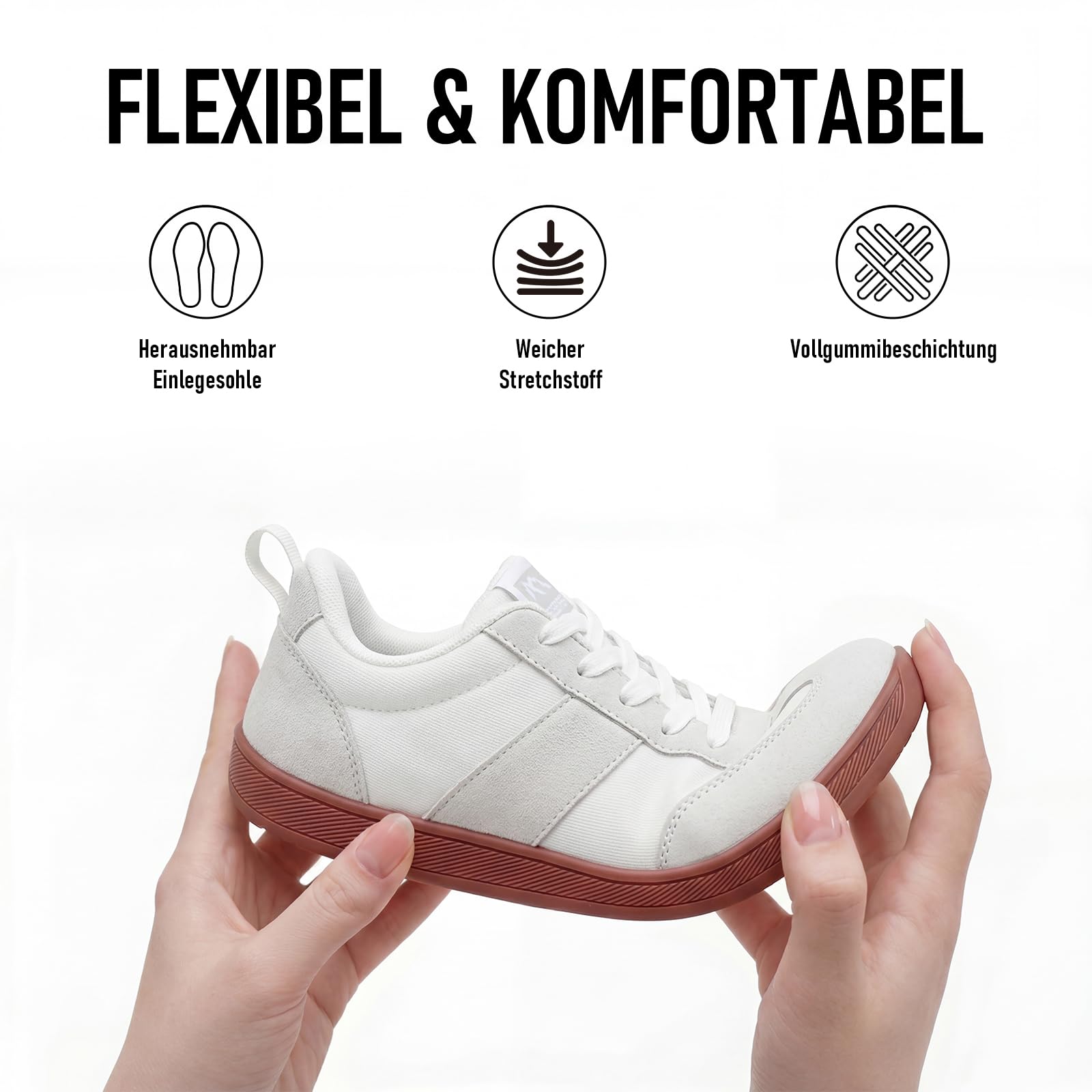 Sosenfer Damskie i męskie szerokie buty do chodzenia boso, szerokie palce, lekkie buty rekreacyjne, minimalistyczne, antypoślizgowe buty trekkingowe, podeszwa Zero-Drop, uniseks