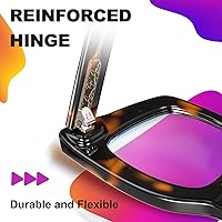 Vista 40 de VISOONE Cat Eye Blue Light Blocking Glasses TR90 Anti-glare Women Calida