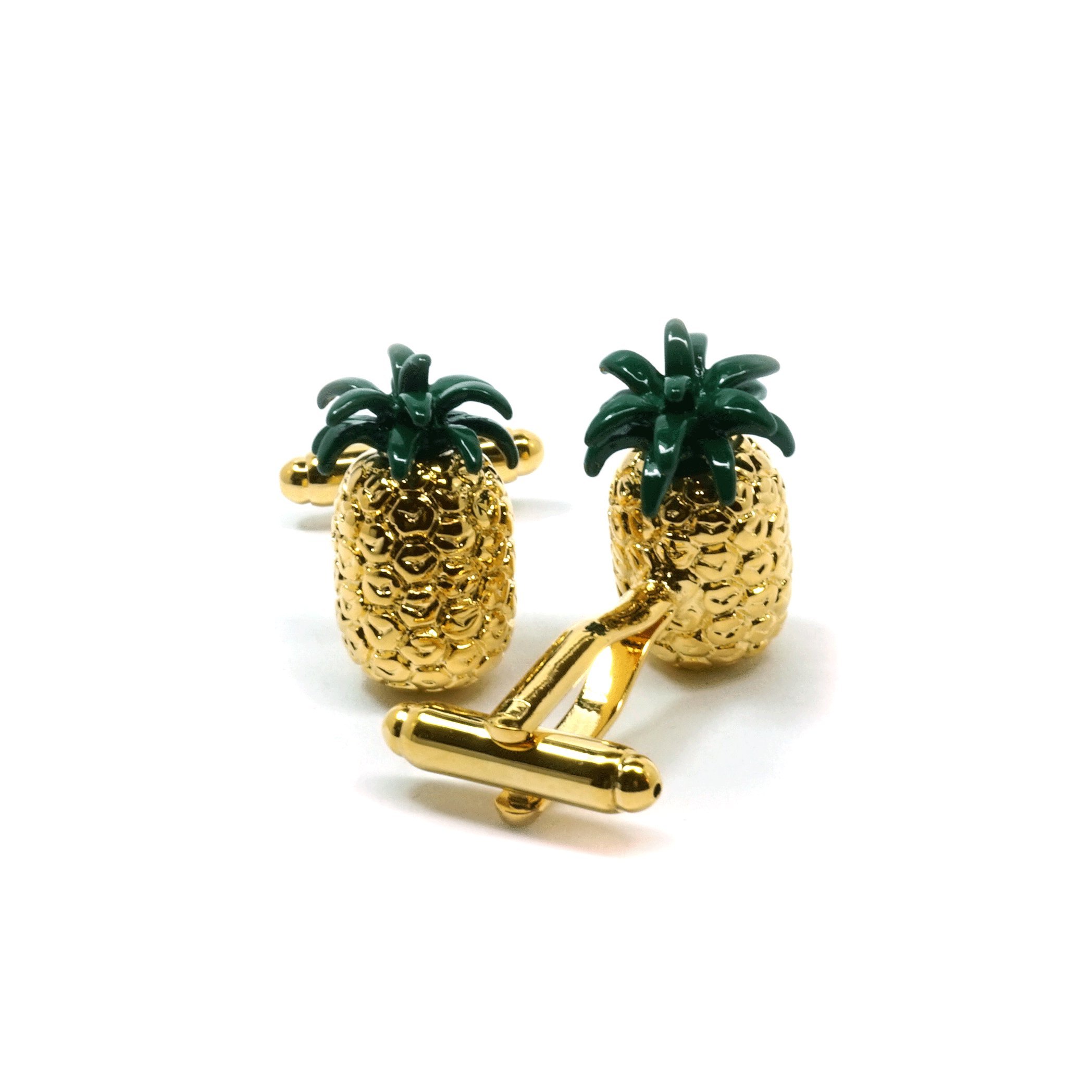 Teri's Boutique Pineapple Mens Trend Jewelry Shirts Cufflinks w/Gift Box