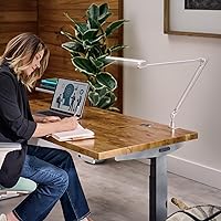 Vista 3 de UPLIFTDESK E7 LED Desk Lamp with Clamp - Adjustable 3 Color Modes, Dimmable Black Architect Light for Standing Desk, Home Office, Dual Monitor
