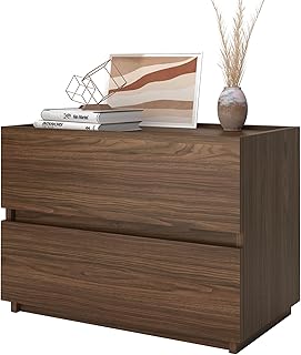 furtble Stackable 2 Drawer Dresser, Small Dressers for Closet, Wood Storage Cabinet for Hallway Bedroom Entryway, Nightstand Sofa Beside Table Drawer Chest, 23.6 in, Classic Oak