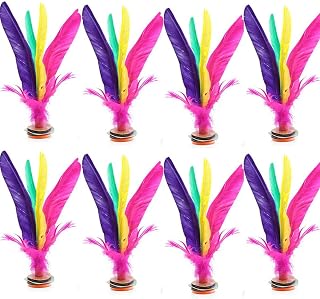 8 Pack Kick Shuttlecock Chinese Jianzi Foot Exercise for Competition Outdoor Sport Game