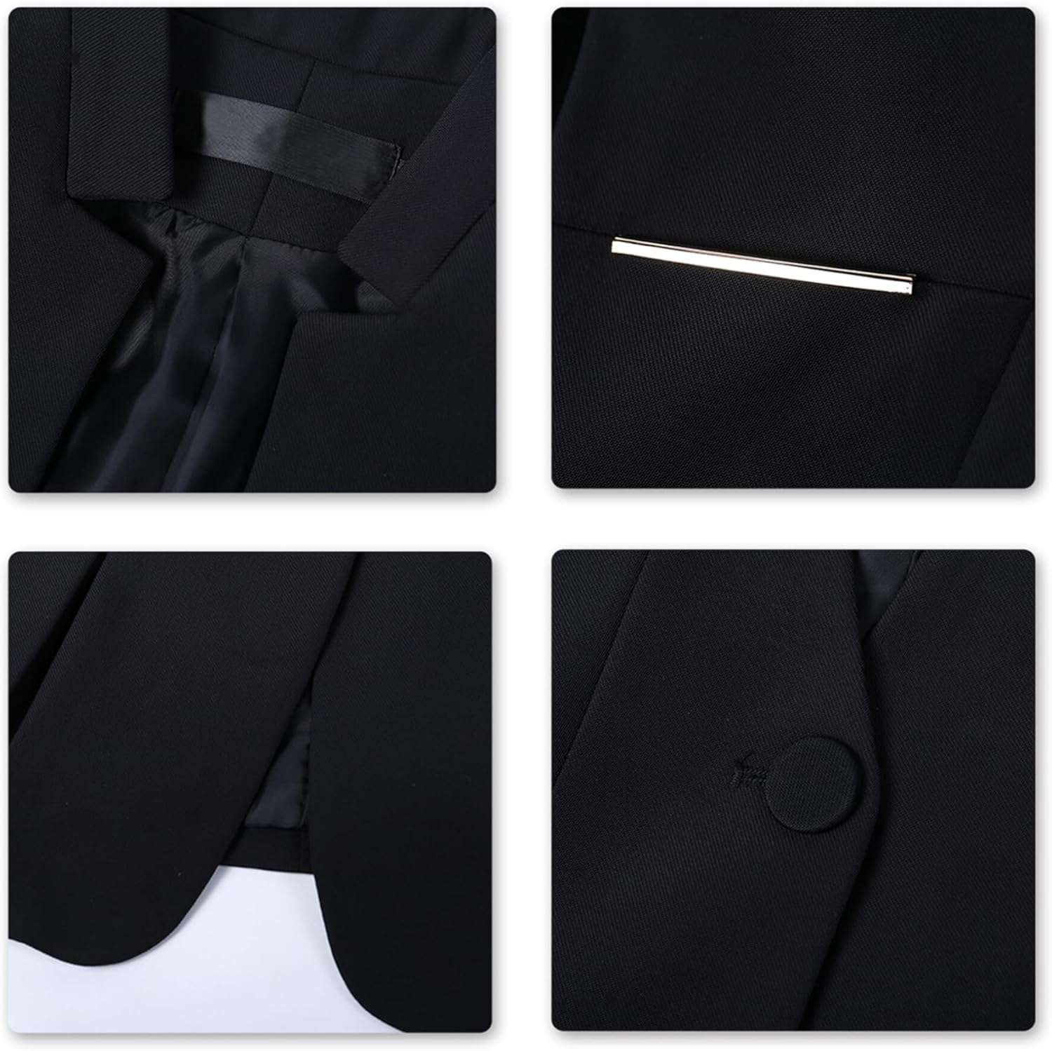 YUNCLOS Women's Elegant Business 2 Piece Office Lady Suit Set Work Blazer Pant