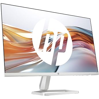 HP Series 5 524sw FHD IPS Monitor 60.5 cm 23.8 inch 100Hz 1920 x 1080 pixels 16 9 1500 1 Contrast 99% sRGB HDMI 1.4 VGA -5 to +25   Tilt Sustainable White / Silver