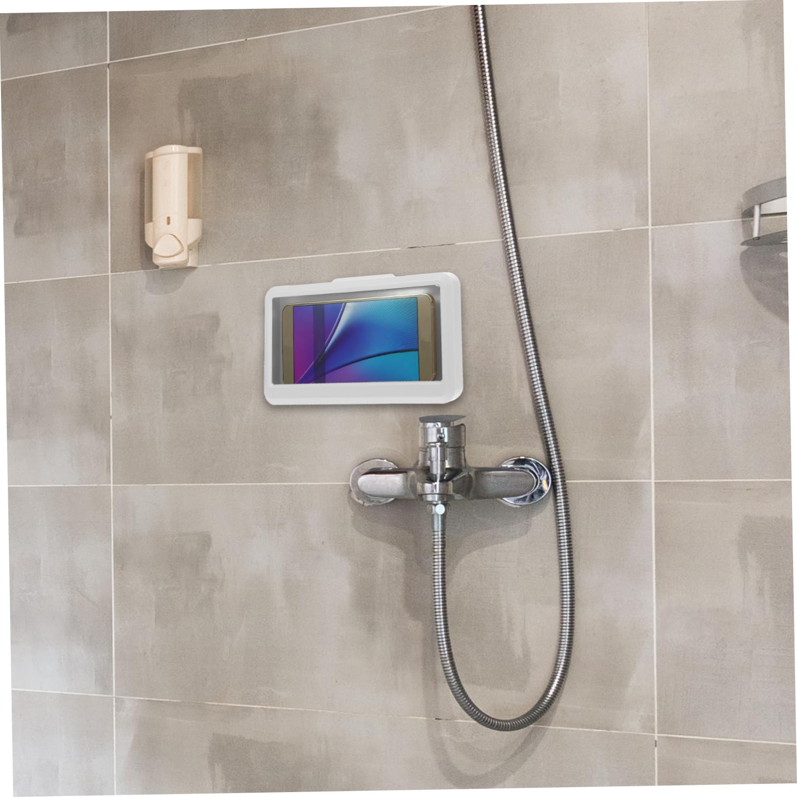 Gadpiparty 5stücke Wasserdichtes Handycase Für Badezimmer Wandmontage Berührbar Drehbar Für Entspannte Video-nutzung Der Dusche Kompatibel Mit Smartphones Elegantes Design