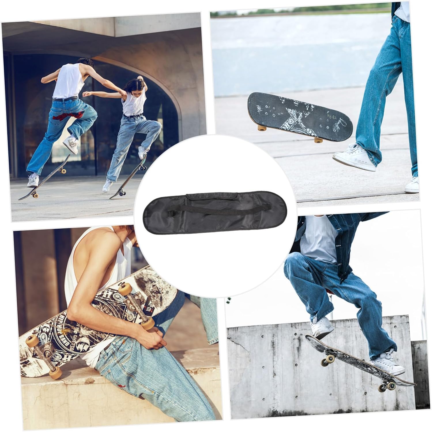 POPETPOP Skateboard Bag Skate Bag Portable Skateboard Case Skates Back Skateboard Carry Case Skateboard Back